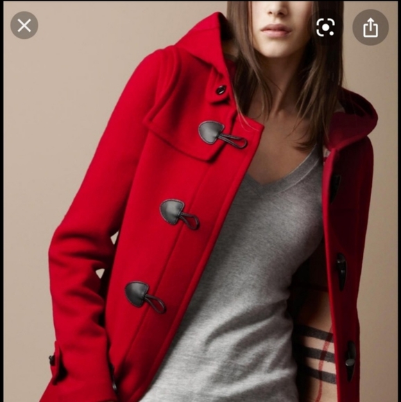 Burberry Brit Minstead Wool Hooded Toggle Duffle Coat 4 - Picture 2 of 10